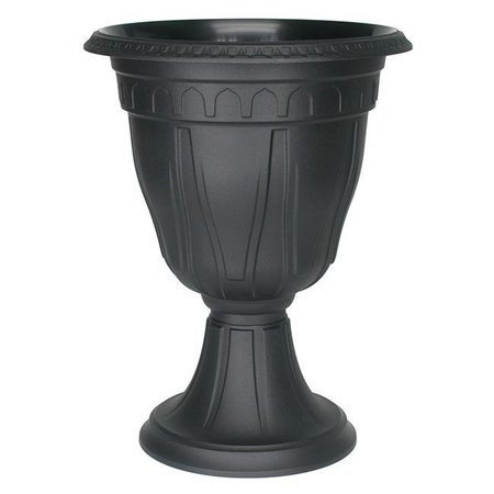 DCN PLASTIC INC Dcn Plastic Inc DCN142036 DCN 15.25 in. x 20 in. Tall Azura Urn Black Planter DCN142036